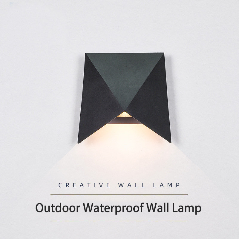 Decor Lighting Cy - Lámpara de pared impermeable para exteriores,