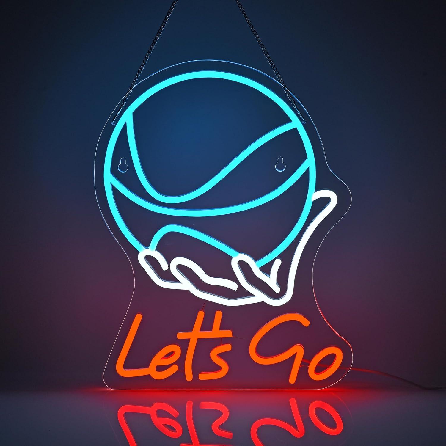 Let's Go, letrero de neón con  - Lighting Decoration Ideas reseña y precio