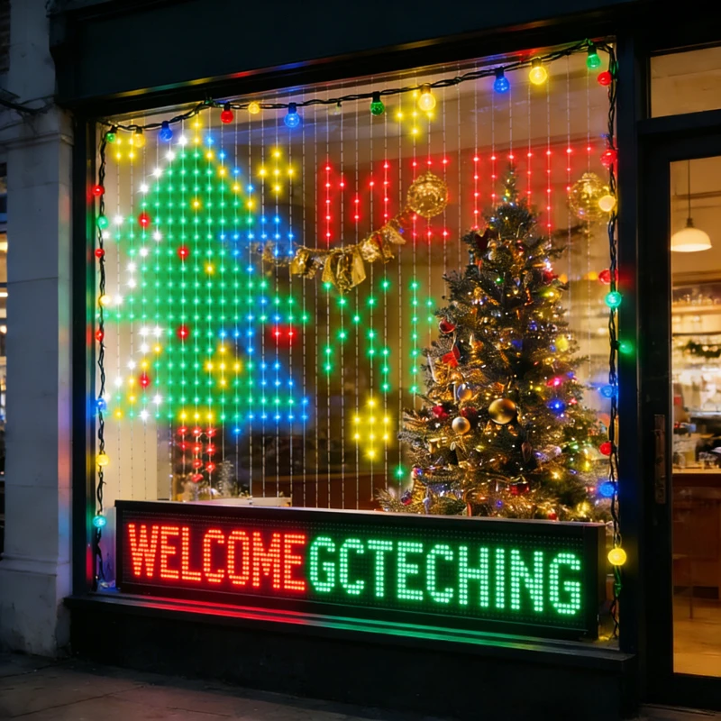 Luces de cortina inteligentes  - Lighting Christmas Decor reseña y precio
