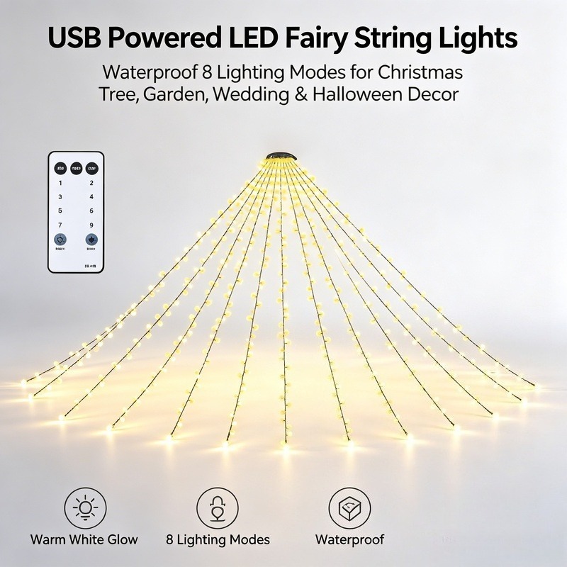Guirnalda de Luces LED USB, Lu - Lighting Christmas Decor reseña y precio