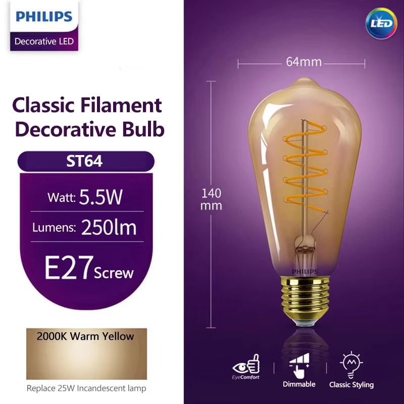 Bombilla LED decorativa Philip - Philips Bulb Led Classic reseña y precio